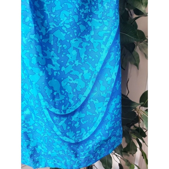 Nike Men's Blue 100% Polyester Pull On Swim Trunk Logo Print Shorts Size 2XL - Picture 2 of 12